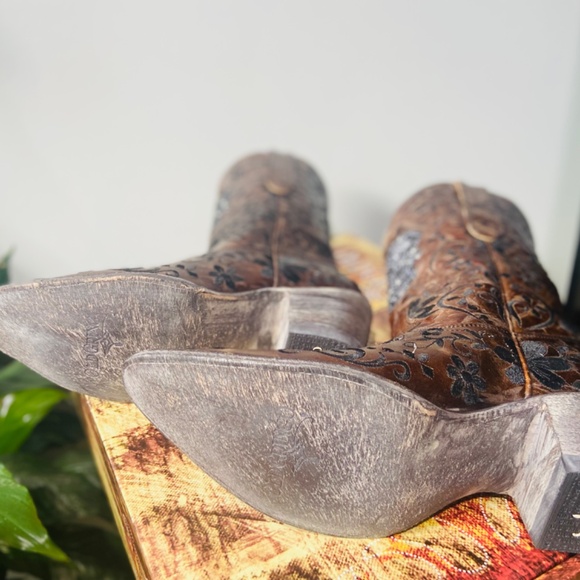 OLD GRINGO CALACA SWAROVSKI 10" COWGIRL BOOTS SIZE 9.5M - Picture 5 of 5